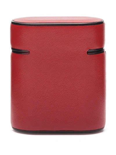 Shop Dolce & Gabbana Logo-print Airpods Case In Red