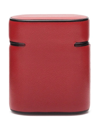 Dolce & Gabbana Logo-print Airpods Case In Red