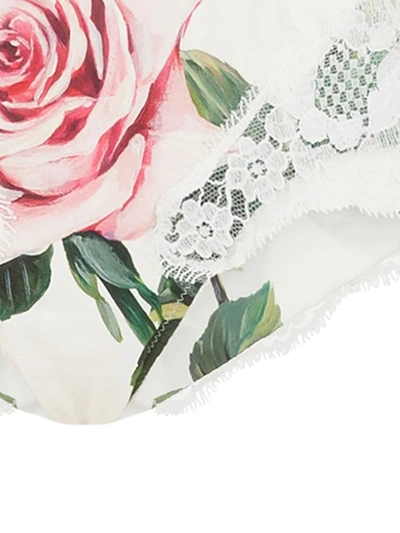Shop Dolce & Gabbana Lace-trim Briefs In White
