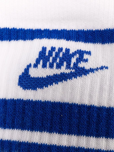 Shop Nike Ribbed Knit Logo Socks In White