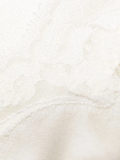 Dolce & Gabbana Lace-detail Satin Slip Dress In White