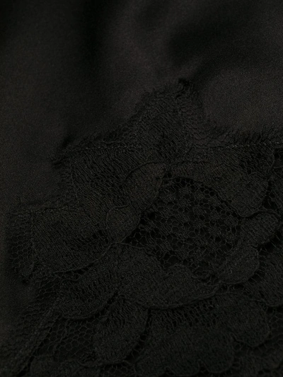 Shop Dolce & Gabbana Lace-detail Slip Top In Black
