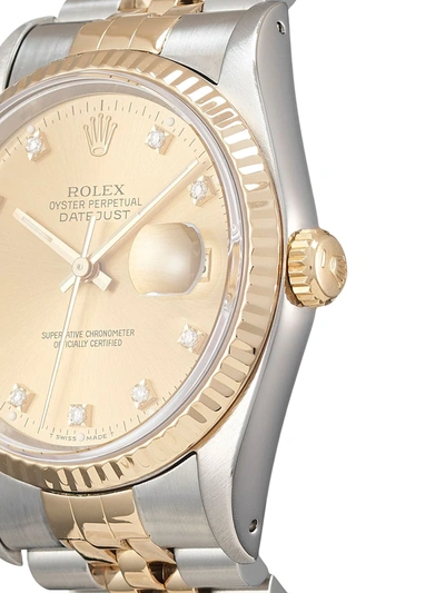 Pre-owned Rolex 1991  Datejust 36mm In Gold