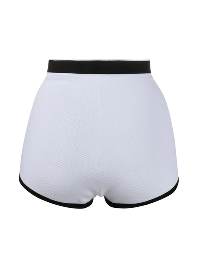 Shop Dolce & Gabbana Logo Print High-waisted Briefs In White