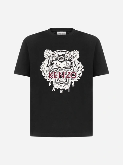 Shop Kenzo T-shirt In Cotone Con Logo-tigre