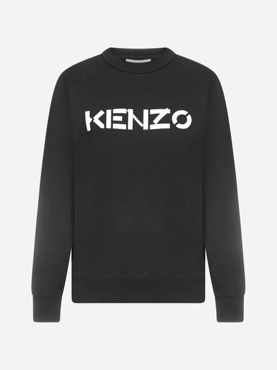 Shop Kenzo Felpa In Cotone Con Logo