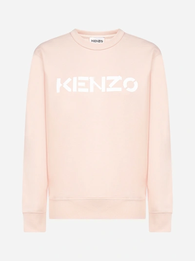 Shop Kenzo Logo Cotton Sweatshirt