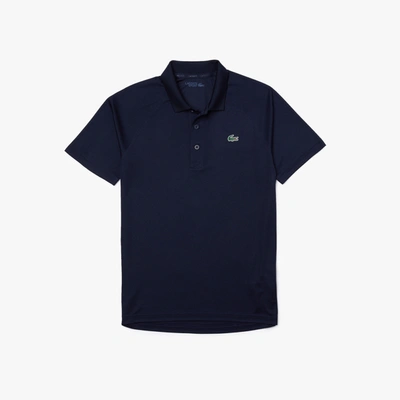 Shop Lacoste Men's Sport Breathable Rip-resistant Polo - M - 4 In Blue