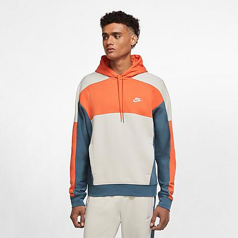 nike panel block hoodie