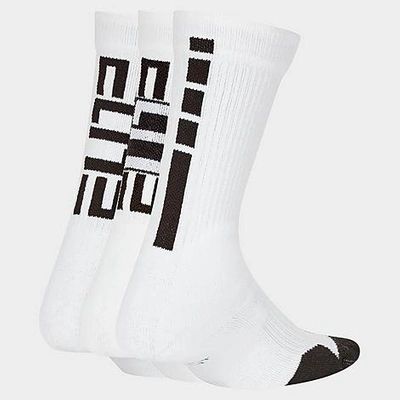Shop Nike Kids' Elite 3-pack Basketball Crew Socks In White