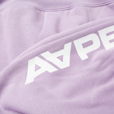 Shop Aape By A Bathing Ape Aape Hood Logo Popover Hoody In Purple