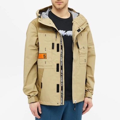 Shop Aape By A Bathing Ape Aape Mountain Shell Jacket In Neutrals