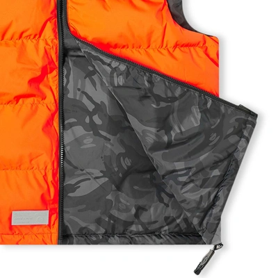 Shop Aape By A Bathing Ape Aape Reversible Thinsulate Vest In Orange