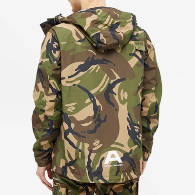 Shop Aape By A Bathing Ape Aape Mountain Shell Camo Jacket In Green