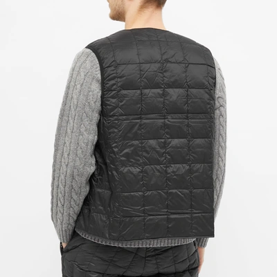 Shop Taion V-neck Down Vest In Black