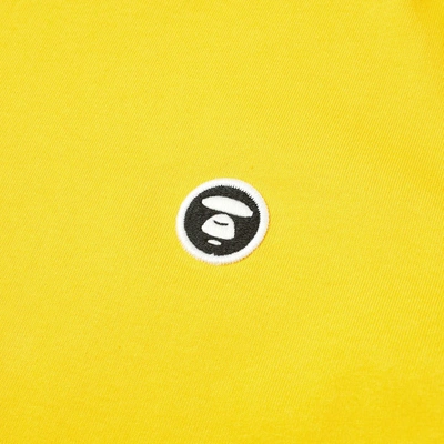 Shop Aape By A Bathing Ape Aape Long Sleeve Logo Arm Tee In Yellow