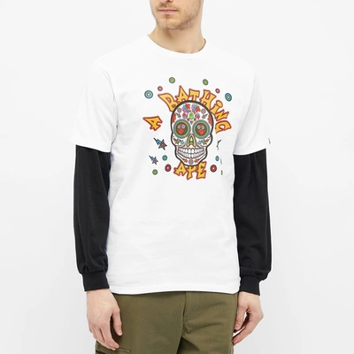 Shop A Bathing Ape Halloween Skull Tee In White