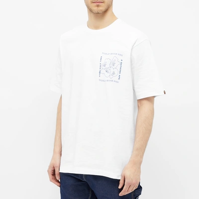 Shop A Bathing Ape Ink Print Relaxed Tee In White