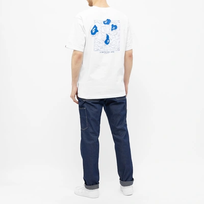 Shop A Bathing Ape Ink Print Relaxed Tee In White