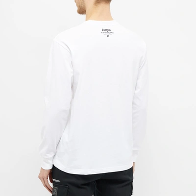 Shop Aape By A Bathing Ape Aape Long Sleeve Graffiti Aape Head Tee In White