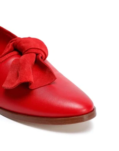 Shop Mansur Gavriel Loafers In Red