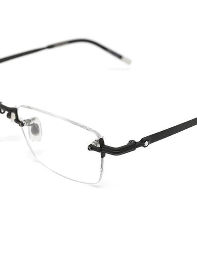 Montblanc Rectangular Frames In Black