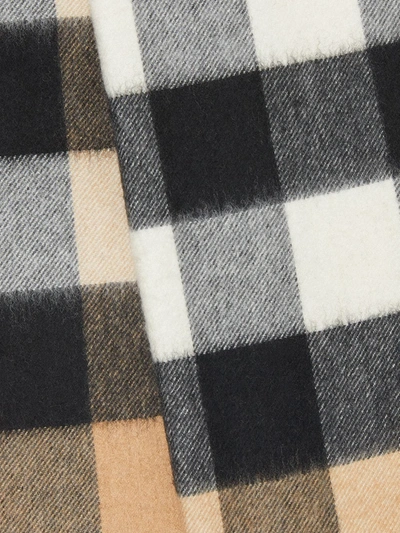 Burberry Vintage Check Cashmere Scarf In Brown