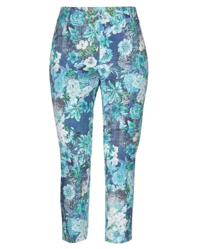 Shop Dolce & Gabbana Cropped Pants In Azure