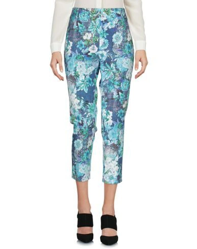 Shop Dolce & Gabbana Cropped Pants In Azure