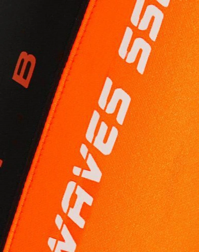 Ambush Printed Two-tone Scuba Shorts In Orange