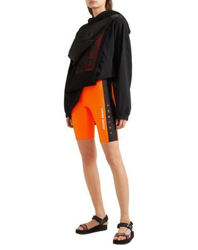 Shop Ambush Woman Shorts & Bermuda Shorts Orange Size 2 Polyester, Polyurethane