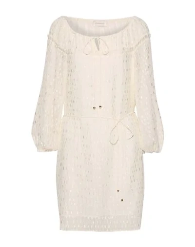 Shop Zimmermann Short Dress In Ivory