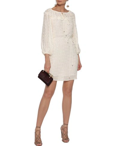 Shop Zimmermann Short Dress In Ivory