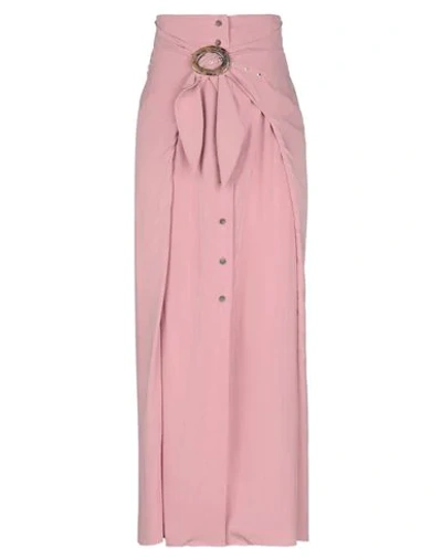 Shop Nanushka Long Skirts In Pink