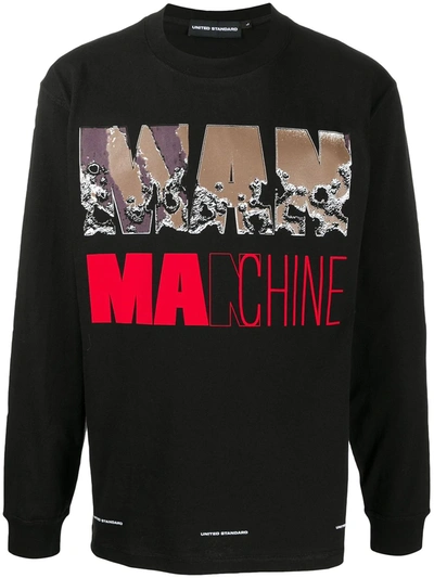 Shop United Standard Man Manchine Sweatshirt In Black
