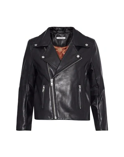 Shop Ganni Biker Jacket In Black