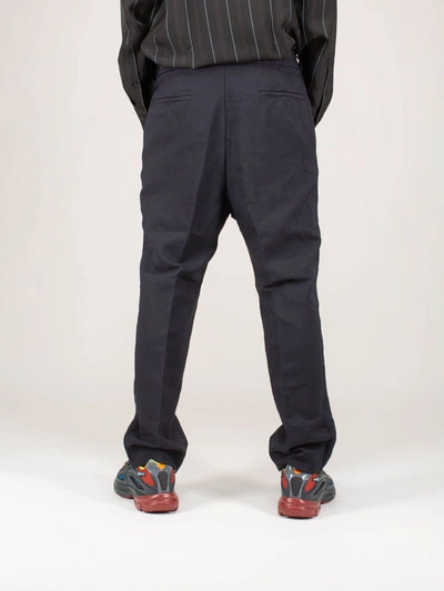 Shop Oamc Idol Pant Garment Dyed Navy In Blue