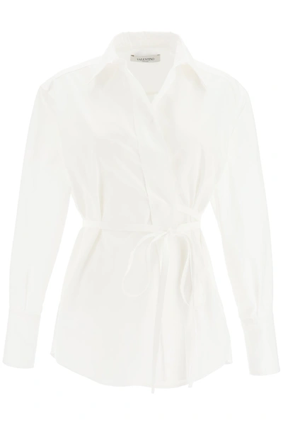 Shop Valentino Wallet Shirt In Bianco Bianco