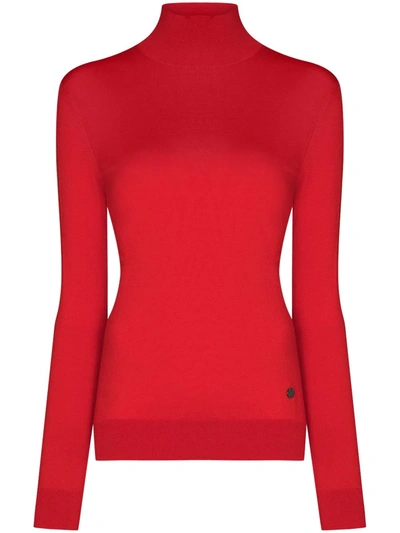 Shop Givenchy Roll-neck Knitted Jumper In Red