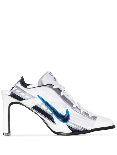 Shop Ancuta Sarca X Browns 50 Nike Mesh 100mm Mules In White