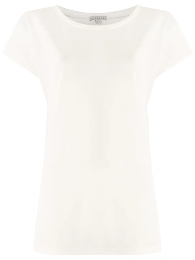 Shop Alcaçuz Telma Short-sleeve Blouse In White