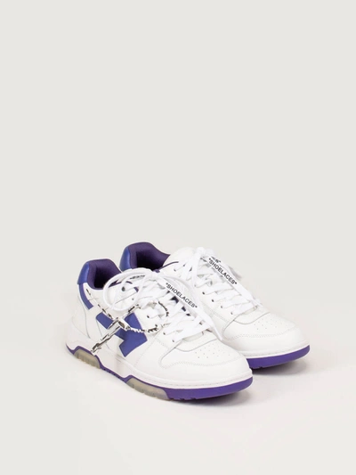 OFF-WHITE VINTAGE CLASSIC LOW SNEAKER WHITE PURPLE 