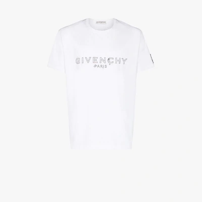 Shop Givenchy Logo Print T-shirt In White