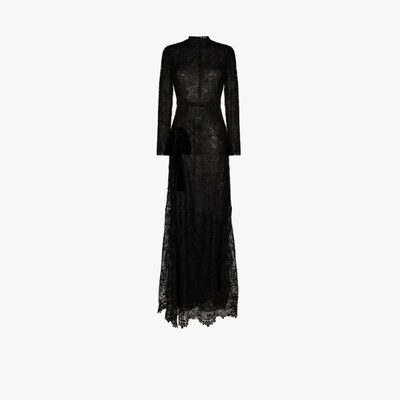 Shop Tom Ford Black Lace Maxi Dress