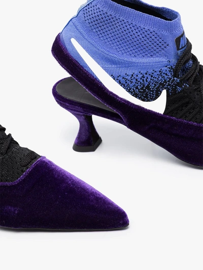 Shop Ancuta Sarca X Nike Purple 65 Sock Insert Pumps