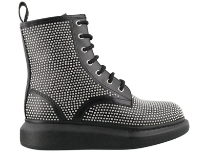 Shop Alexander Mcqueen Hybrid Boots In Black