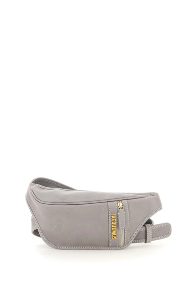 Shop Jacquemus La Banana Crossbody Bag In Grey
