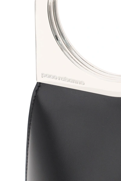 Shop Paco Rabanne Op' Art Leather Mini Bag In Black
