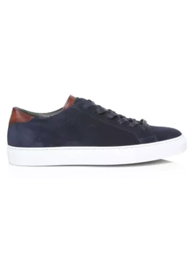 Shop To Boot New York Men's Alpha Suede & Leather Sneakers In Navy Blue