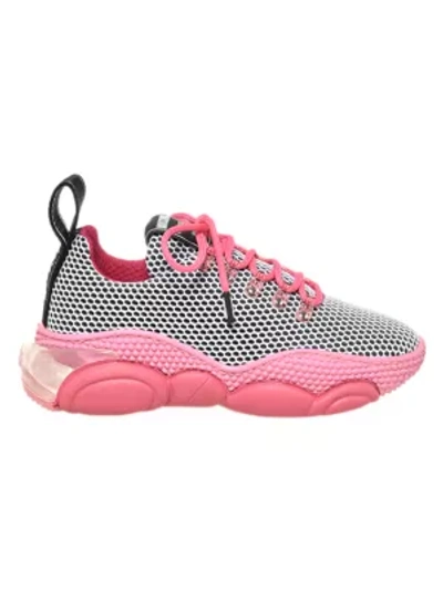 Shop Moschino Men's Teddy Bubble Sneakers In Pink